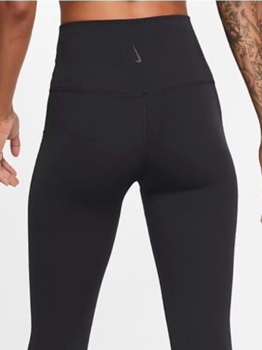 Nike Yoga Luxe Dri-FIT Infinalon High Rise 7/8 Leggings Black Size XL CJ3801-010
